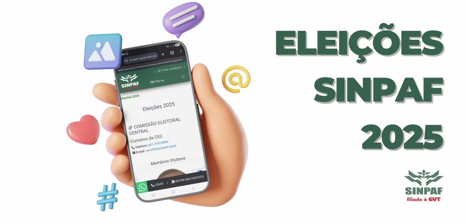Eleições SINPAF 2025: página oficial já está no ar com todas as informações da Comissão Eleitoral Central