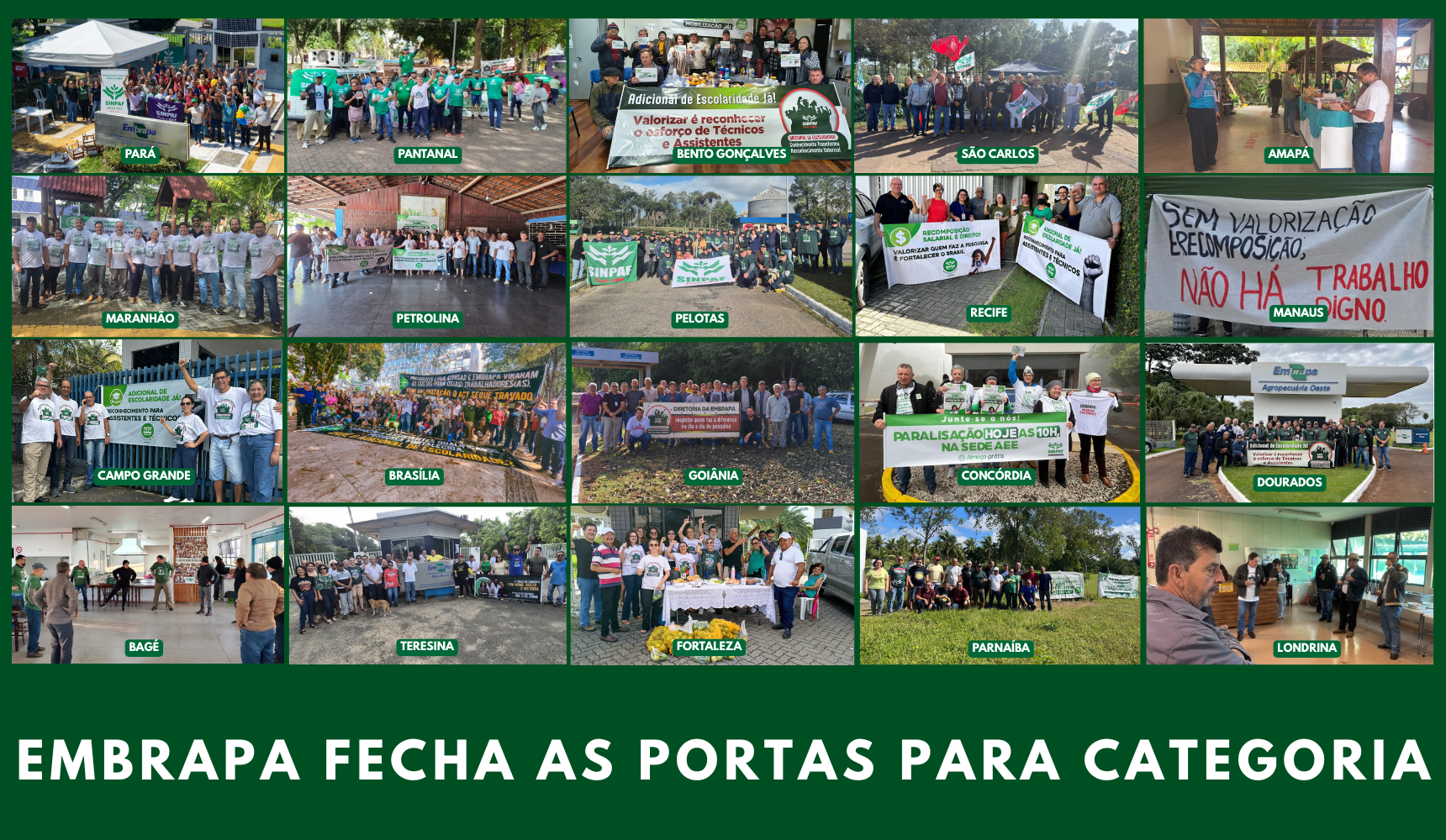 Embrapa paralisa diálogo, não apresenta proposta e empurra negociação para o desgaste